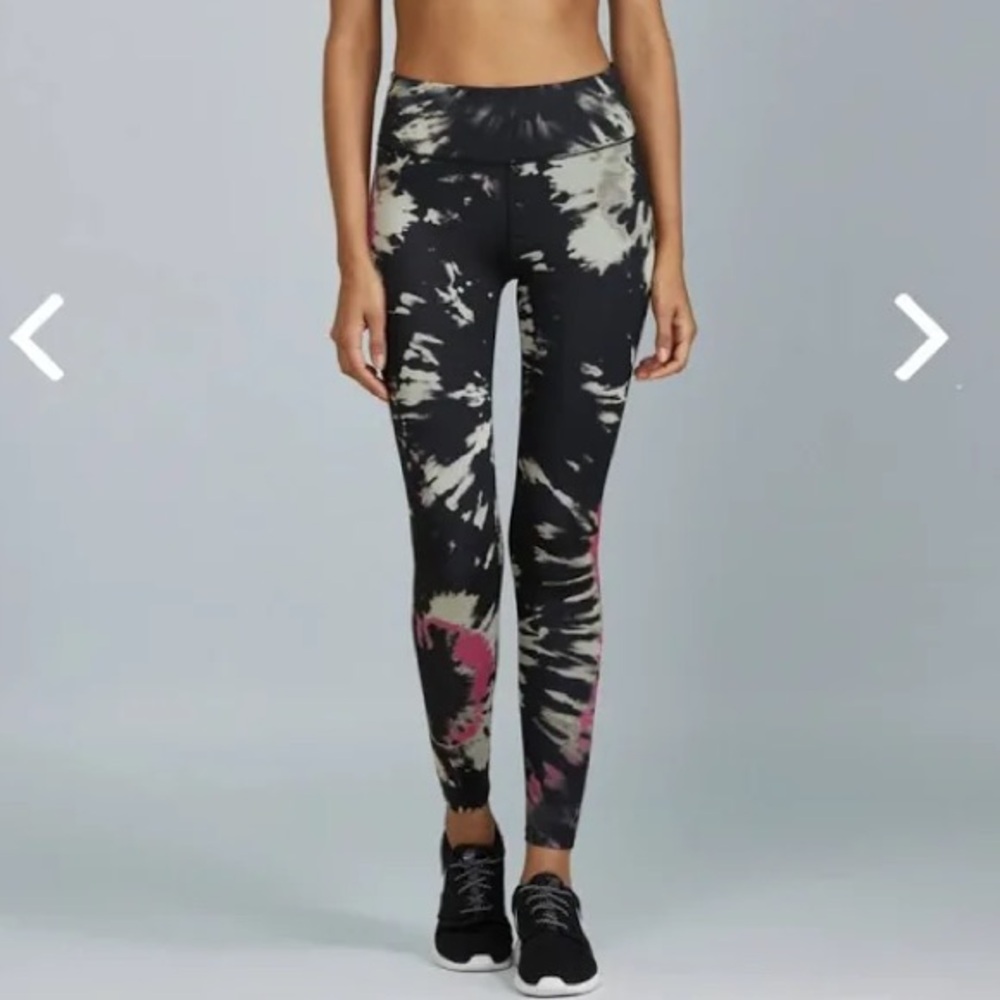 Noli Black/Pink Tye Dye Leggings - Size L